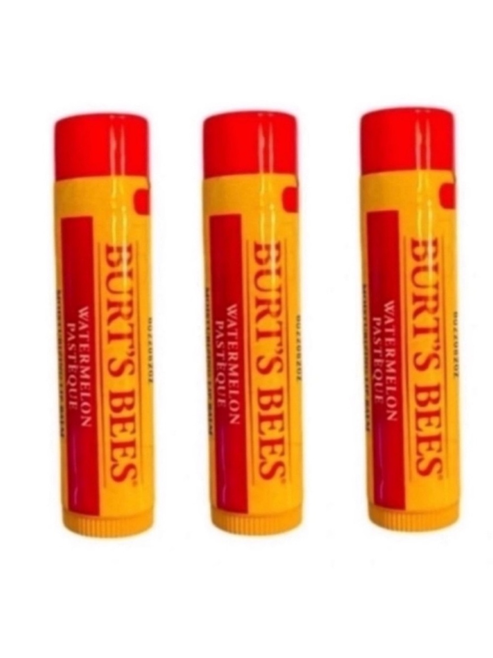 New 3 Burt’s Bees Watermelon Lip Balms